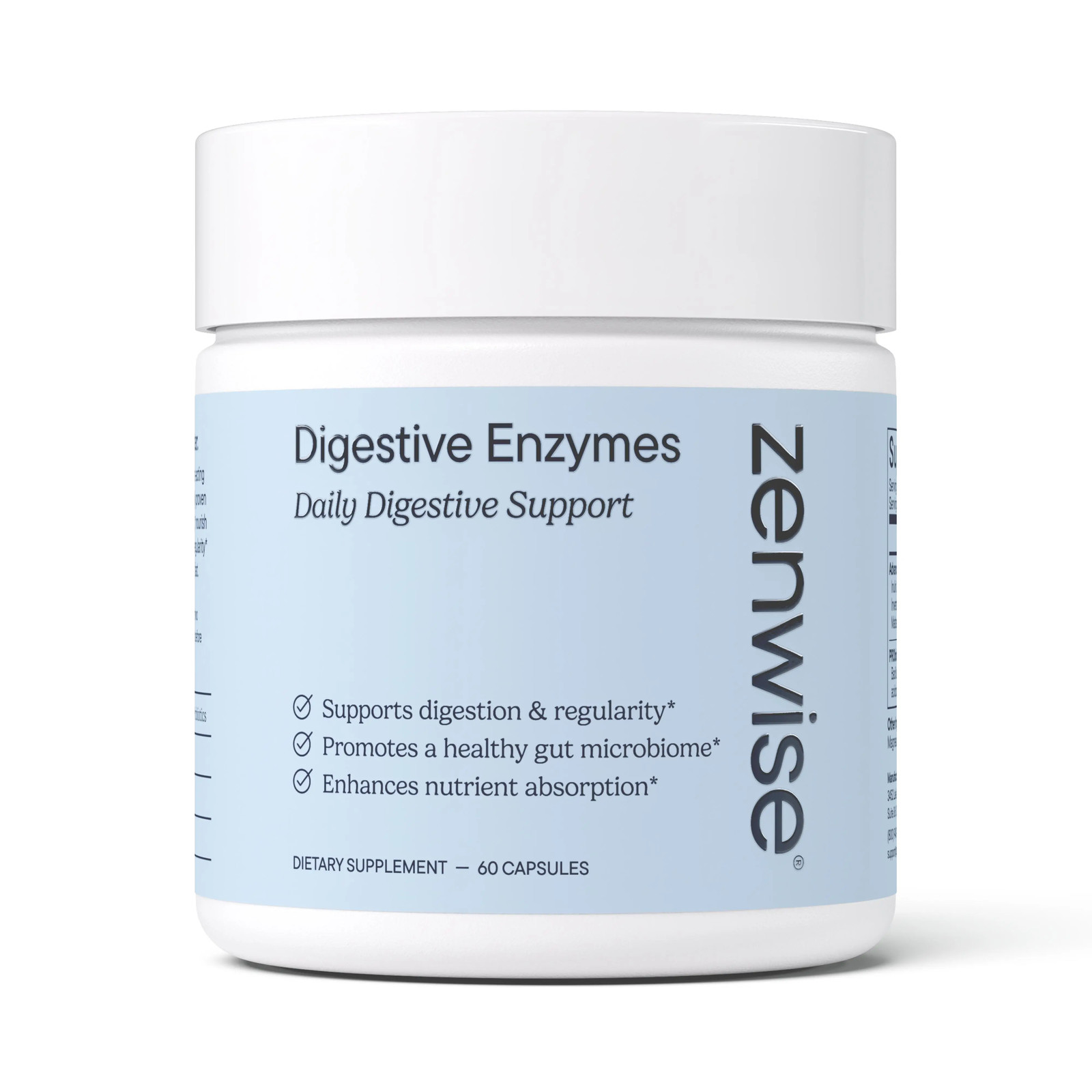 Zenwise Digestive Enzymes with Probiotics and Prebiotics for Gut Health and Bloa