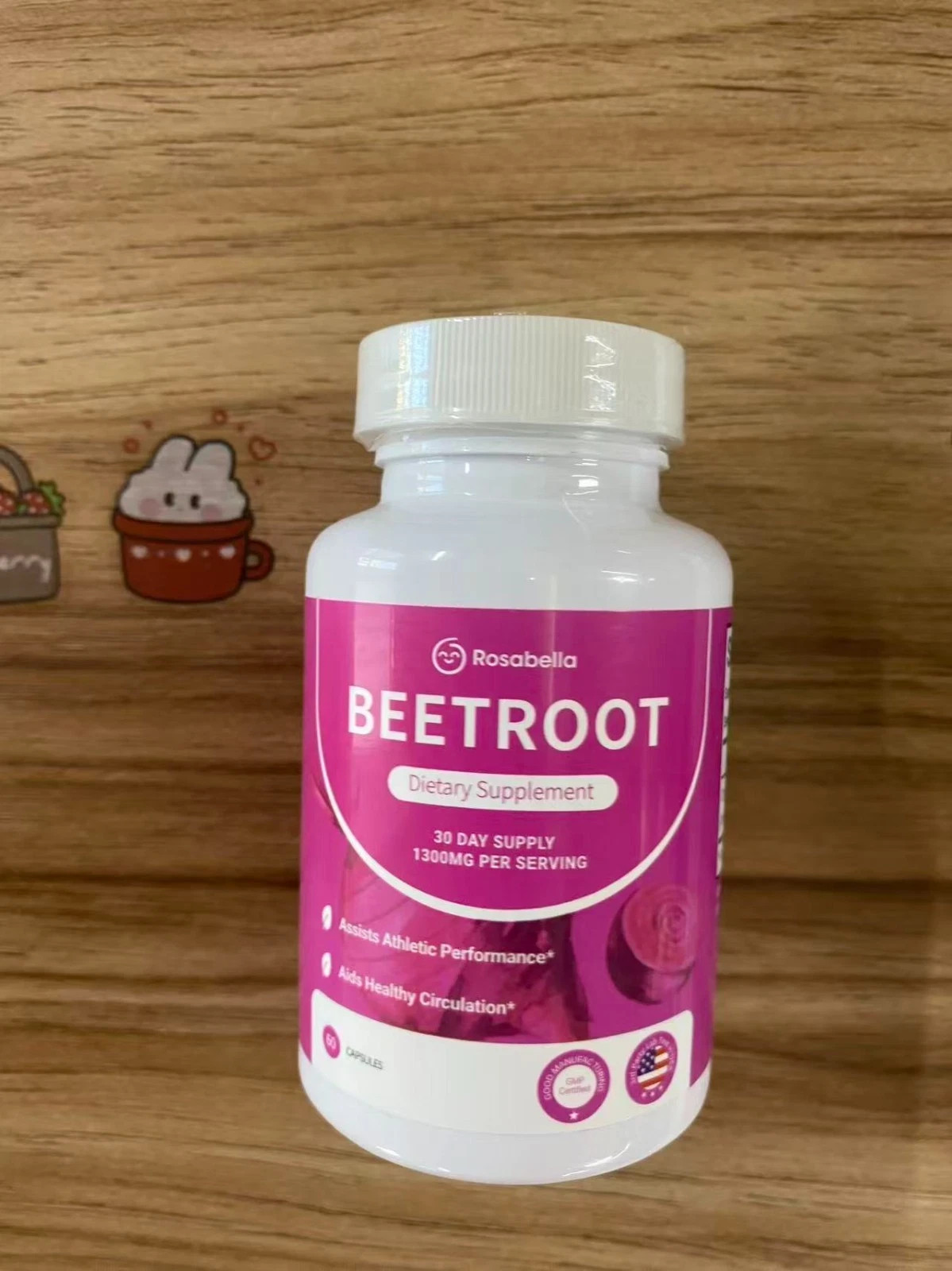 3 Pack of Rosabella Organic Beetroot Capsules for Blood Flow & Heart Health