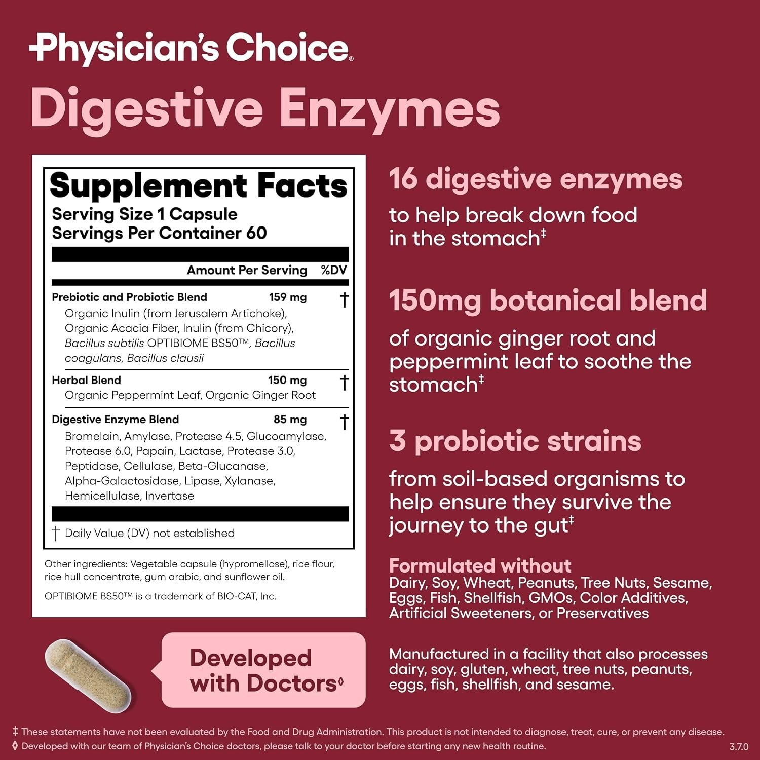 Digestive Enzymes Bloating Probiotics Prebiotics Enzimas Digestivas Hinchazón 60