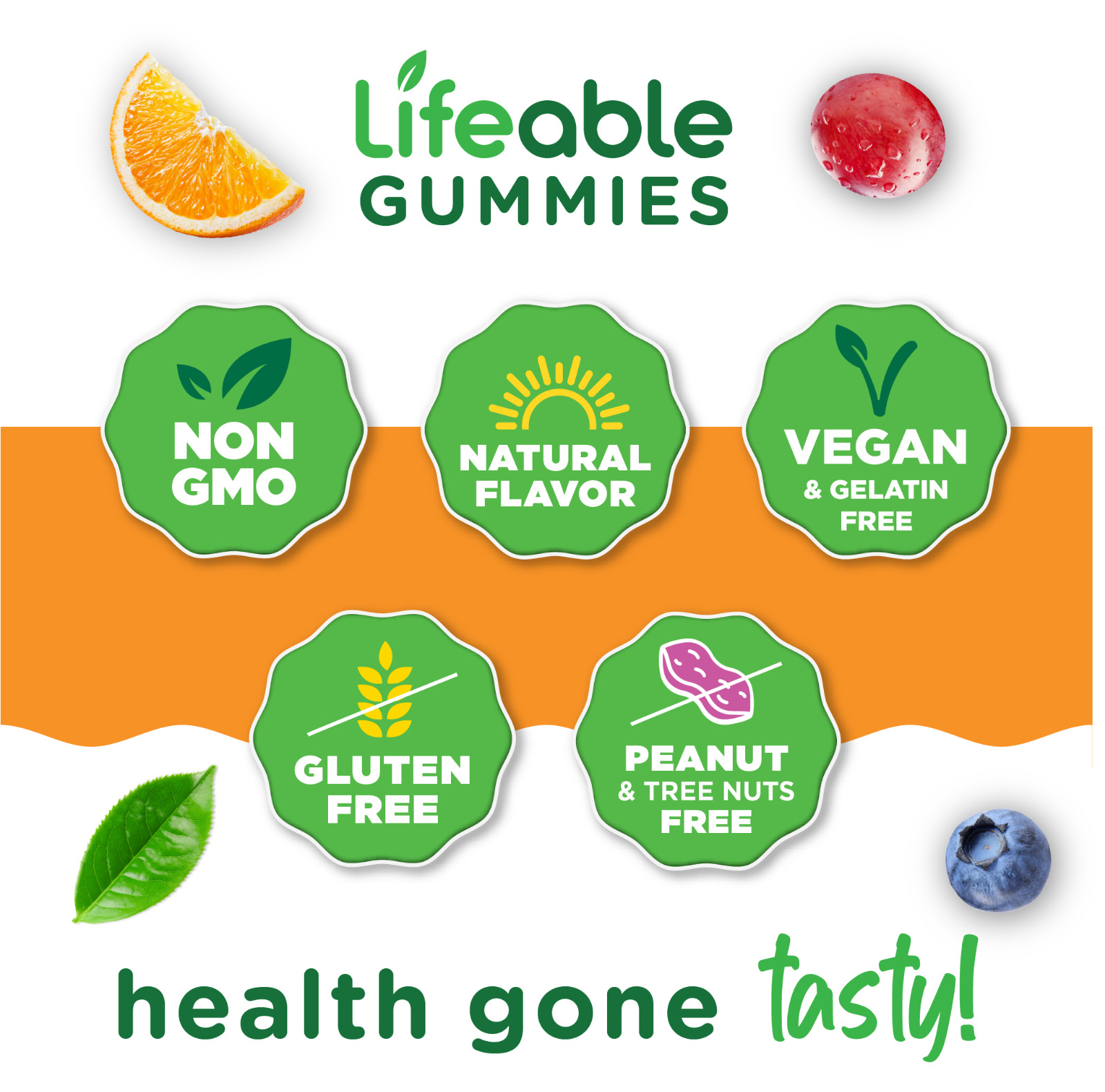 Lifeable Tart Cherry Gummies for Uric Acid Support, Cherry Flavored, 60 Count