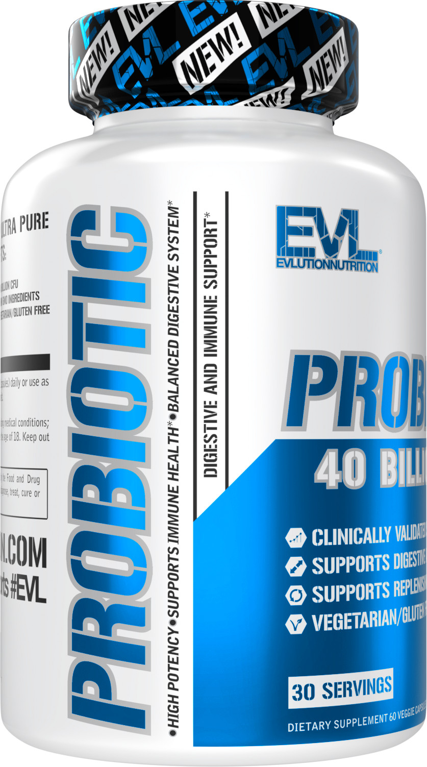 Evlution Nutrition Probiotic 40 Billion CFU – Digestive Support – 30 Servings