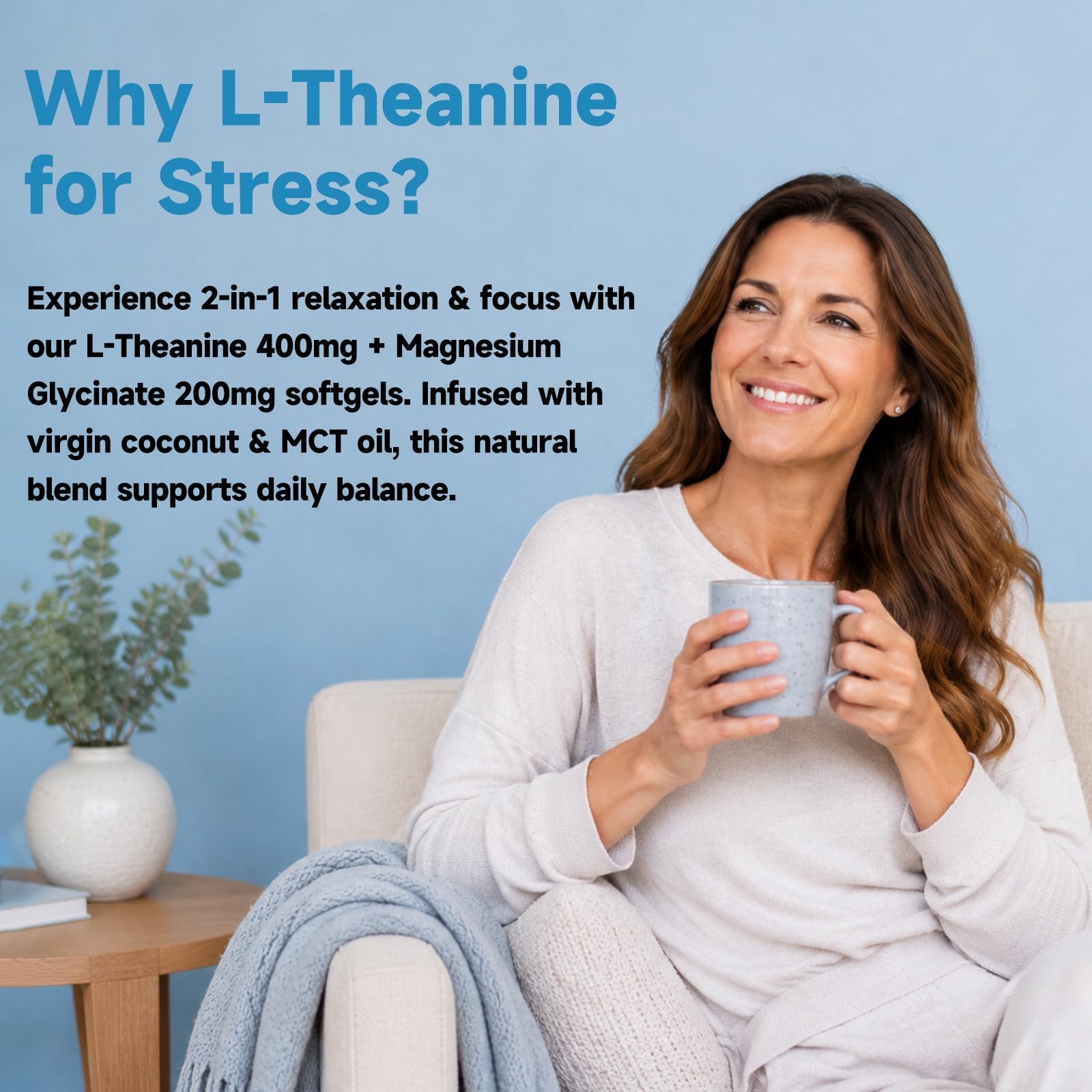 SIGNILIFE L-Theanine 400mg Magnesium 150 Softgels