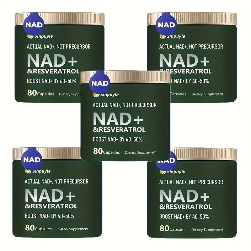 NAD+ Supplement for Skin Aging Support, Energy, and Focus – 80 Count-New In Box