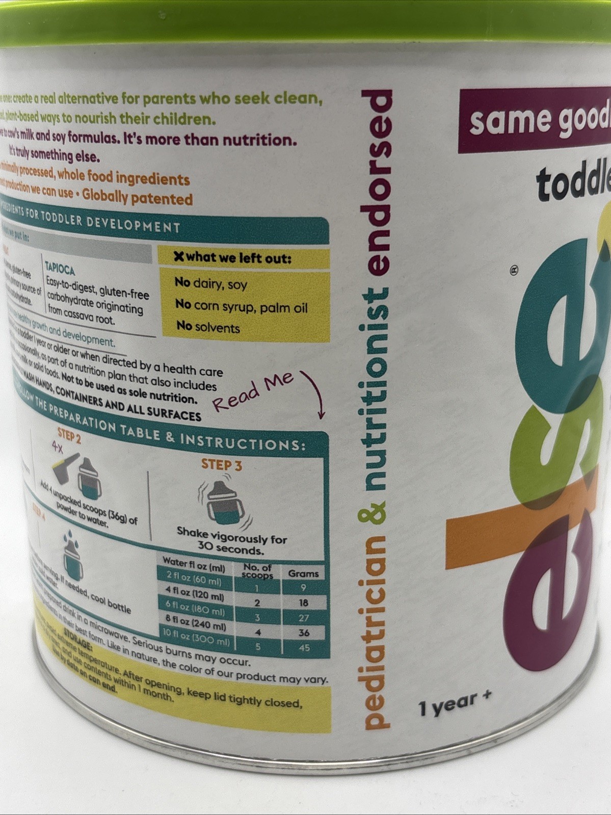 Else Nutrition Plant-Based Complete Nutrition for Toddlers 12+ Mo 22oz 09/2026