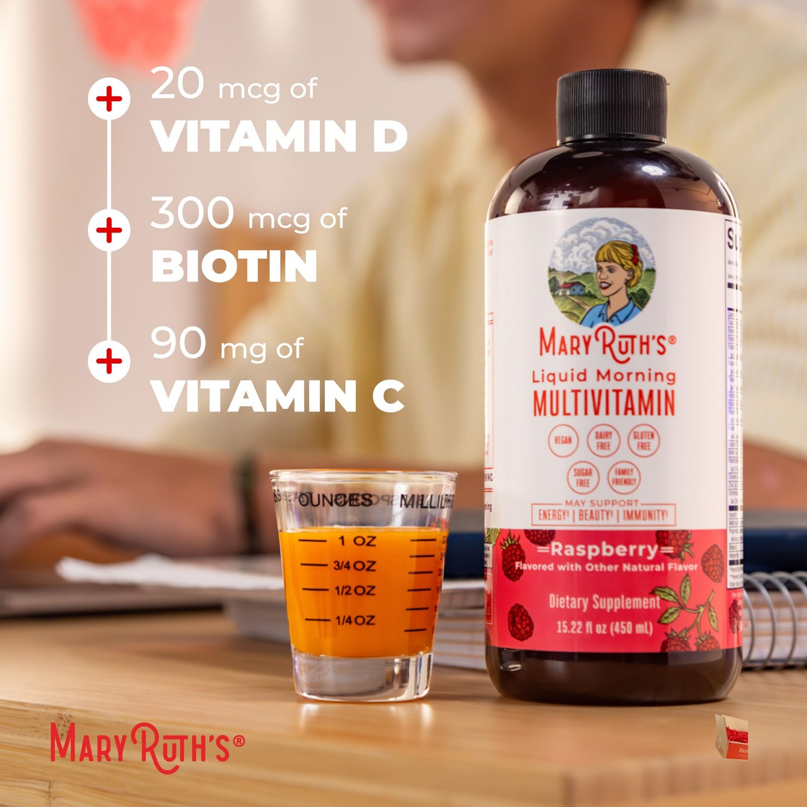 Liquid Morning Multivitamin for Women Men Kids 15 Servings