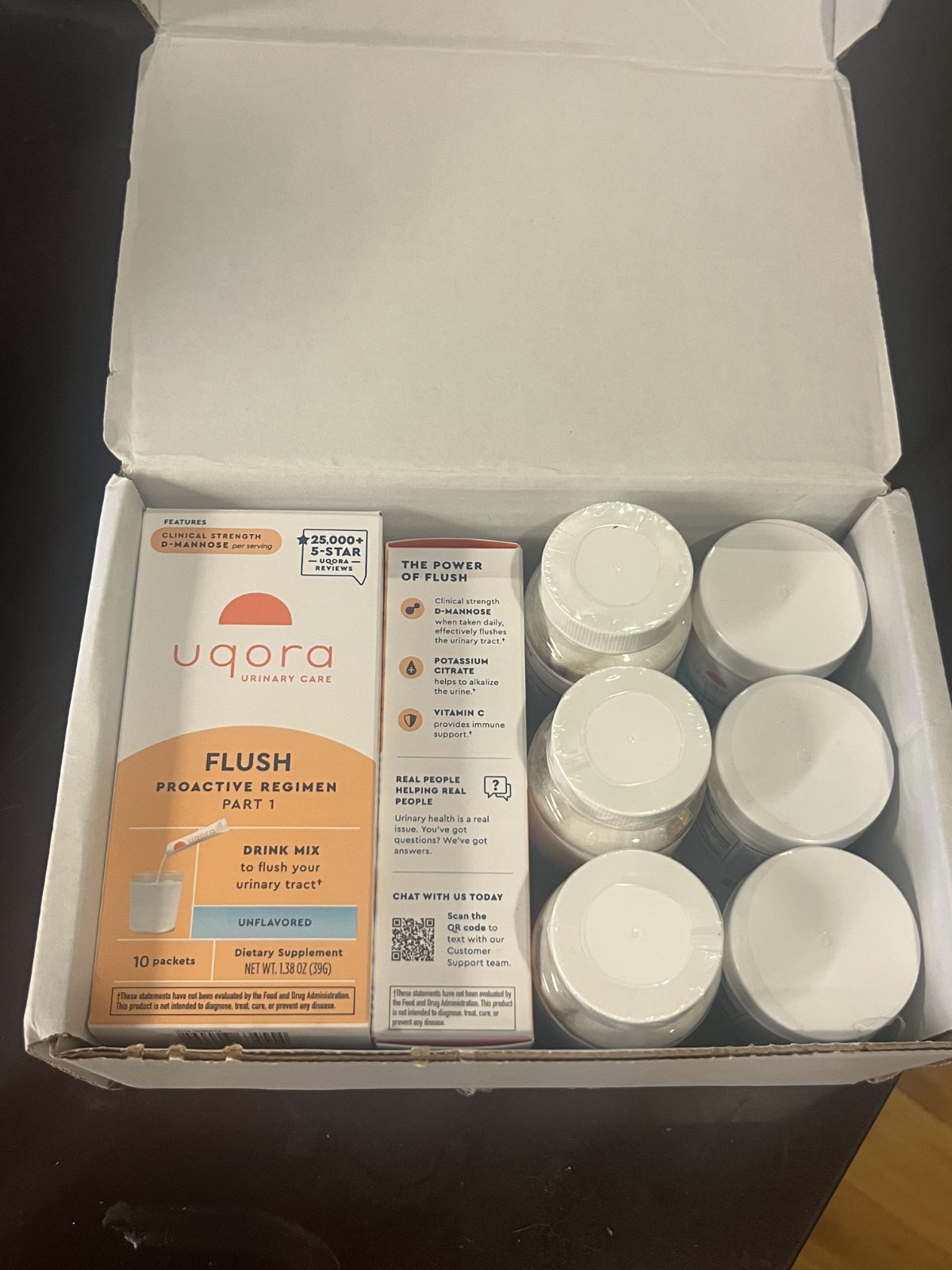 Uqora Complete Regimen 30 Pack Unflavored Flush Defend Promote New Sealed
