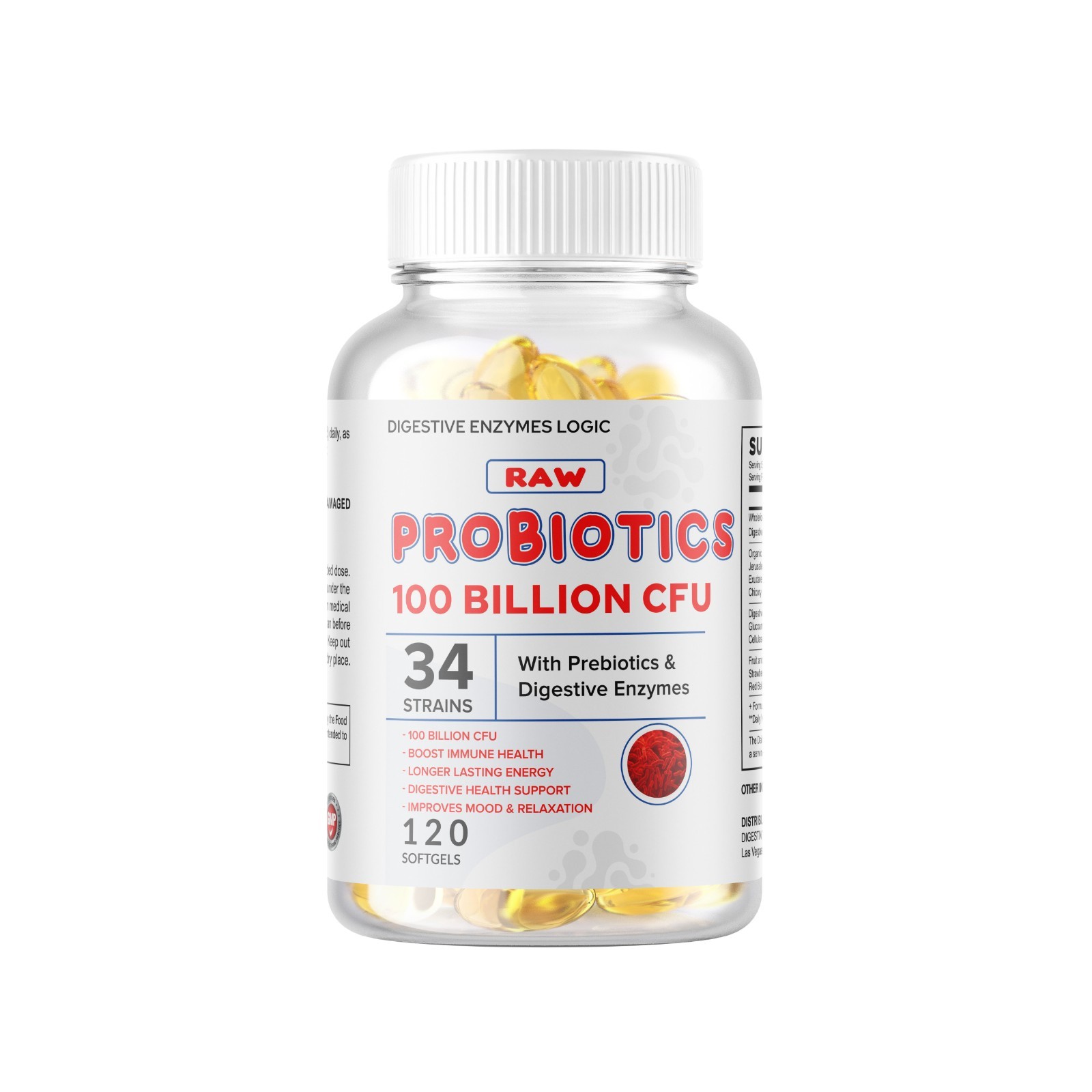 3x ULTRA PROBIOTIC 100 Billion CFUs NOW ULTIMATE FLORA PRIMAL NATURE’S KEY ALIGN
