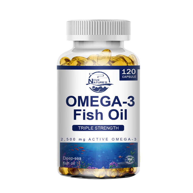 2500mg Omega 3 Fish Oil Capsules 3 x Strength EPA & DHA High Potency 1-4 Bottles