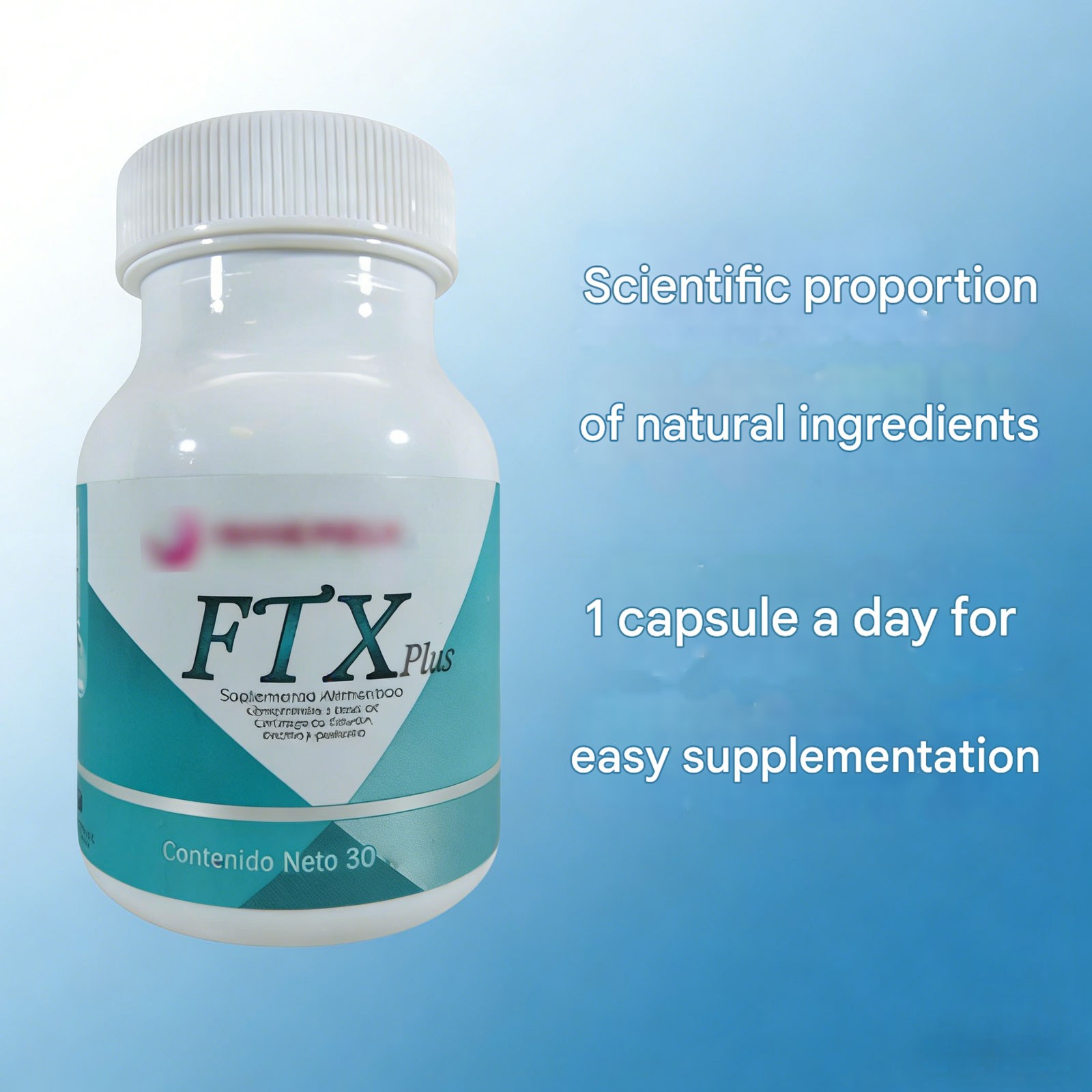 3 Pack FTXPlus 100% Natural Pure Power Naturally Supplement New