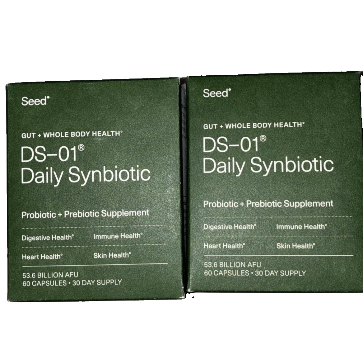 2x Seed DS-01 Daily Synbiotic Immune Support Bloating & Constipation NEW SHIP