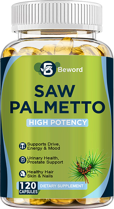 Extra Strength Saw Palmetto Extract Herbal Complex for Hair, Prostate Health