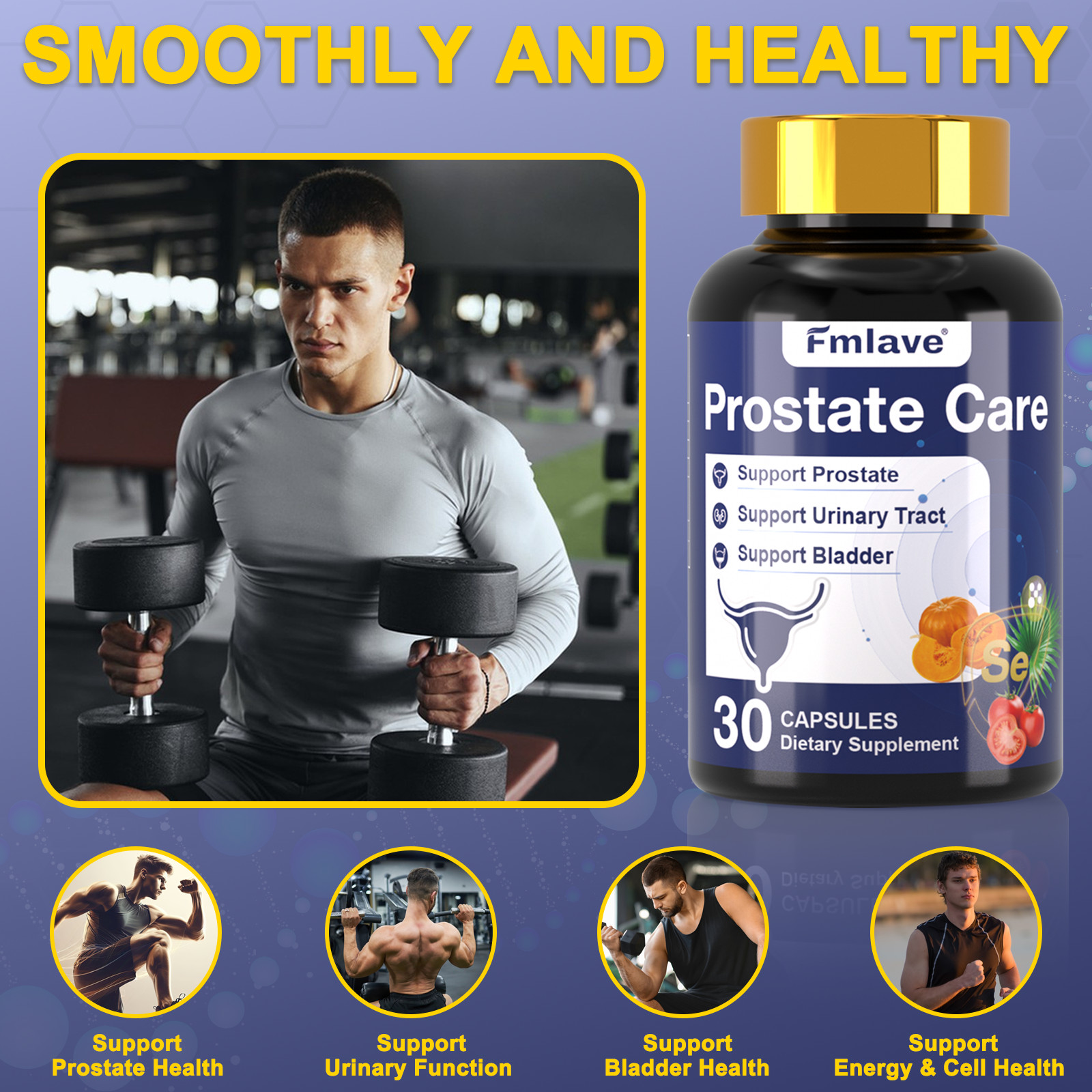 6 pack Fmlave Prostate Advanced Prostate Supplement, Saw Palmetto Lycopene 180ct