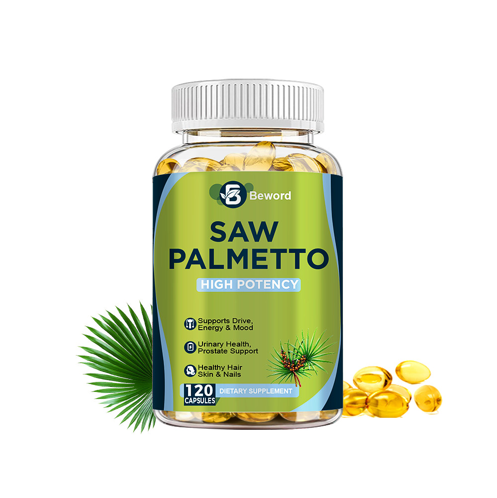 Extra Strength Saw Palmetto Extract Herbal Complex for Hair, Prostate Health