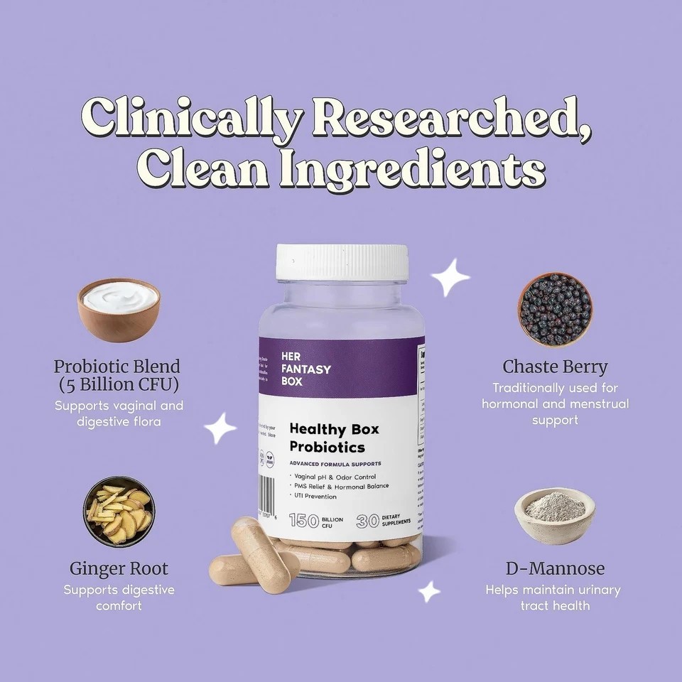 Her Fantasy Box | Healthy Box | Vaginal Probiotics for Women – Prebiotics +