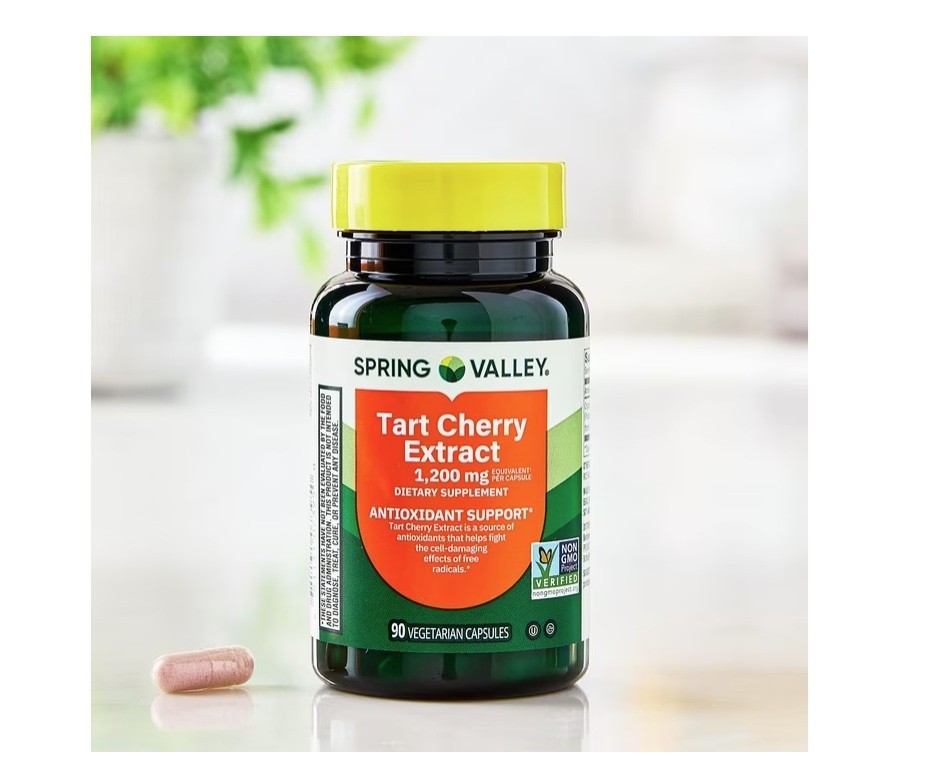 Spring Valley Tart Cherry Extract Dietary Supplement, 1200 Mg, 90 Count, 3P