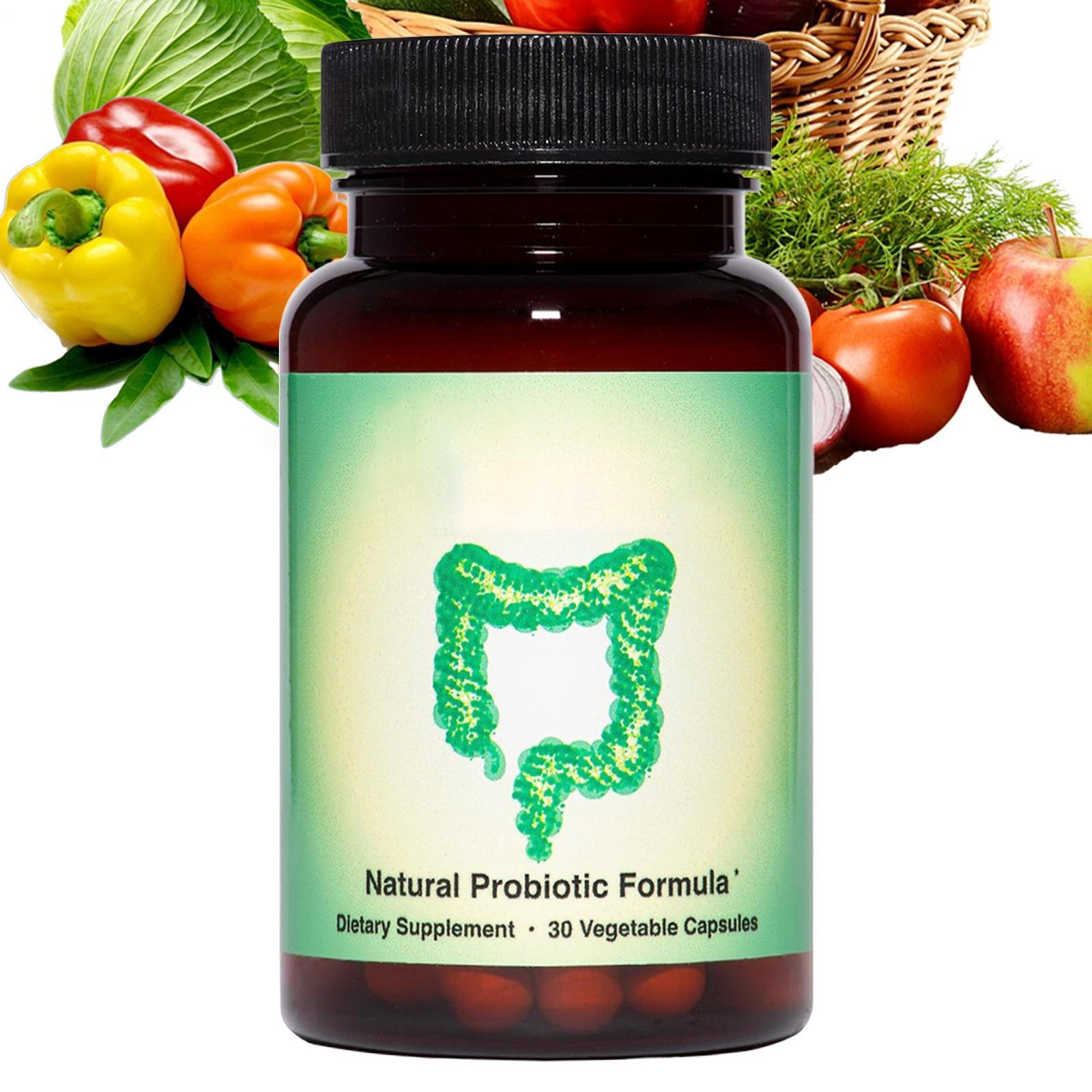 3Biome Natural Probiotic Dietary Supplement Non-GMO & Gluten Free, 30 Vegan Caps