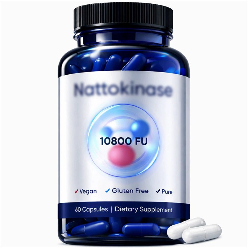 Nattokinase Supplement – 10800 FU 60 Capsules Per Serving Heart Circulation