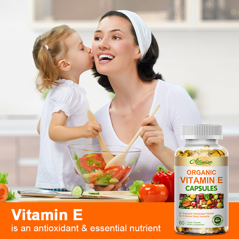 Vitamin E 1000 IU – 120 Softgels for Skin, Hair, Immune & Eye Health Support
