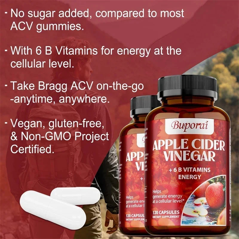 Apple Cider Vinegar 120pcs – Reduces Bloating, Promote Digestive & Immune Health