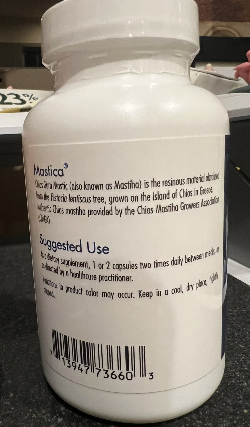 Allergy Research Group Mastica Authentic Chios Mastiha 120 ct, Exp 06/2025