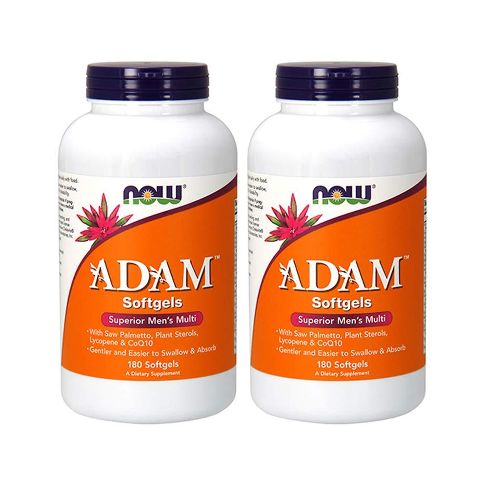 NOW ADAM Men’s Multi Vitamin Softgels 180 Count Pack of 2 Gluten Free Keto