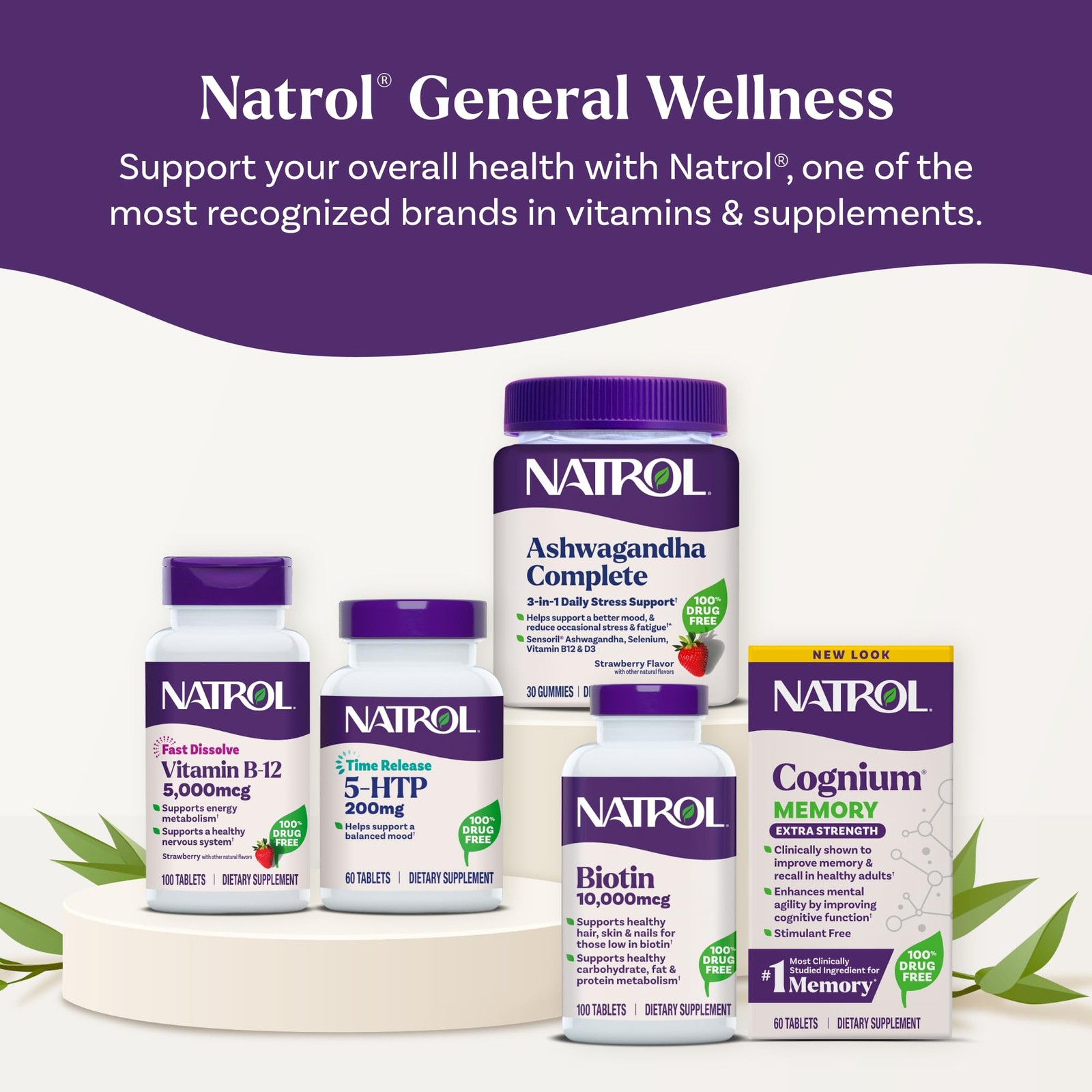 Natrol Vitamin B12 5000 mcg Fast Dissolve B12 Supplement, 100 Tablets | Supports