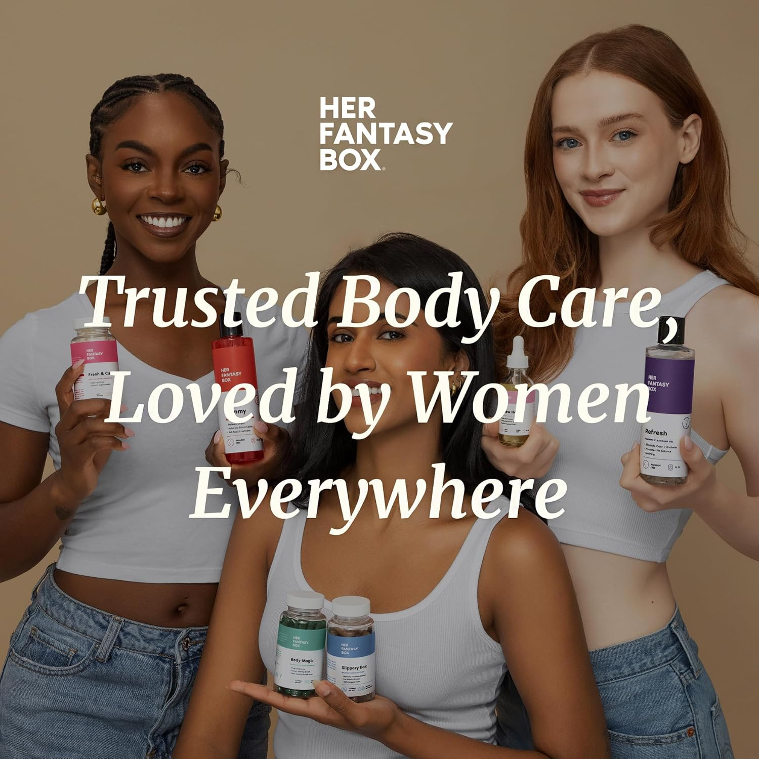 Her Fantasy Box | Slippery Box | Fast-Acting Slippery Elm Caps Feminine Wellness