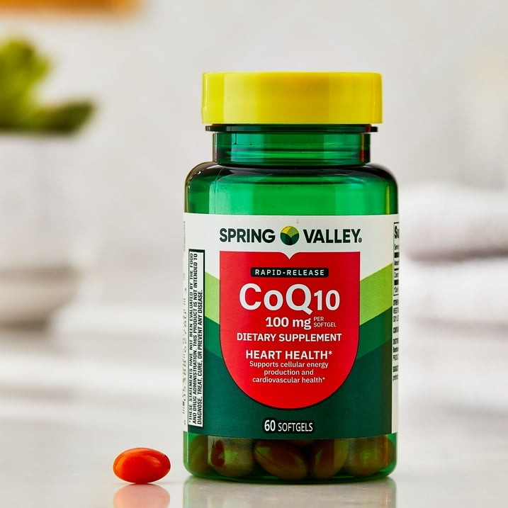 Spring Valley CoQ10 100mg Rapid-Release Softgels Heart Health 60 Count