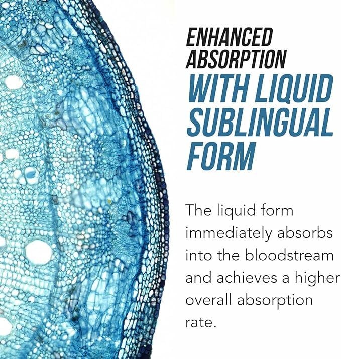 Organic Methyl Folate 1000mcg + Methyl B12 Liquid Drops – Mood & Cognition Boost