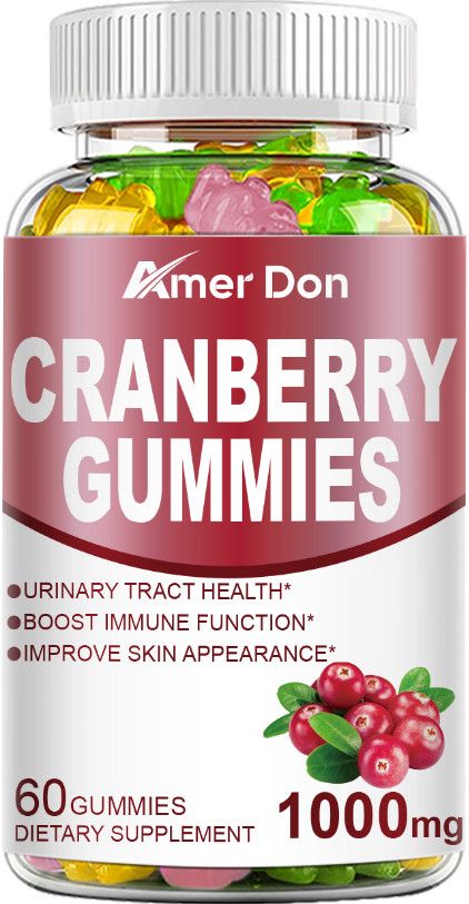 Cranberry Gummies Urinary Tract – UTI Cystitis, Supports System & Immune Health