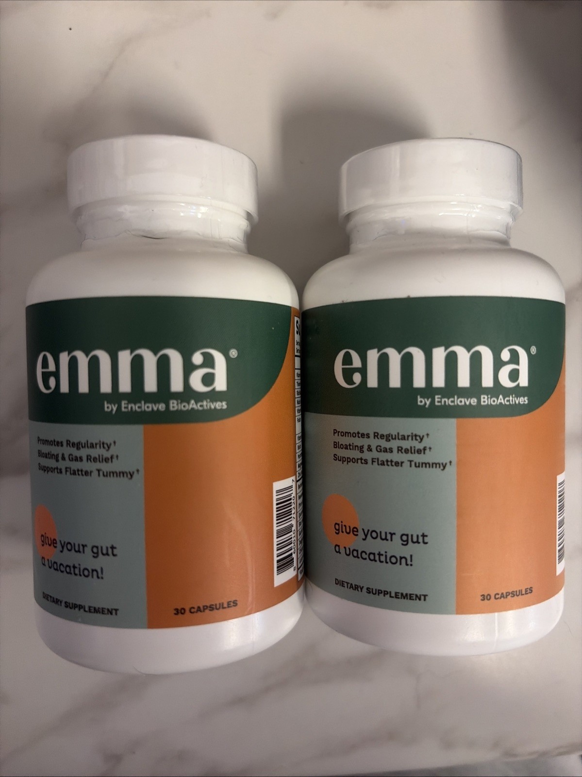 Emma Gut Health – 2 Pack – Gas and Bloating Relief, Constipation SEALED