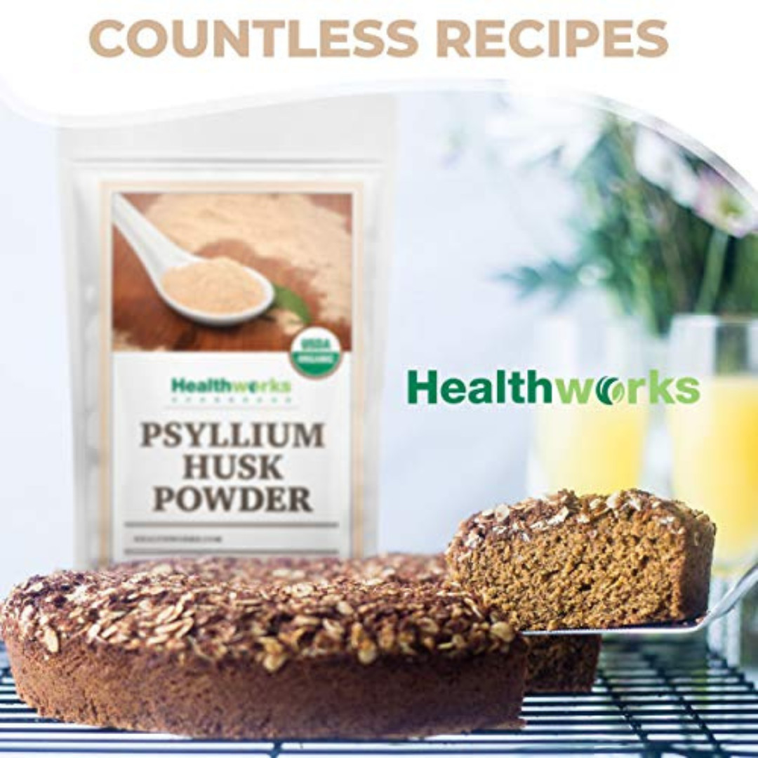 Psyllium Husk Powder Organic – 32 Oz / 2 Lbs – Raw – Certified Organic – Finely
