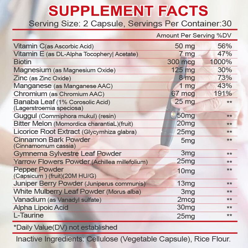 Healthy Blood Flow Support Pills, Blood Support, Extra Strength Glyco Optimizer