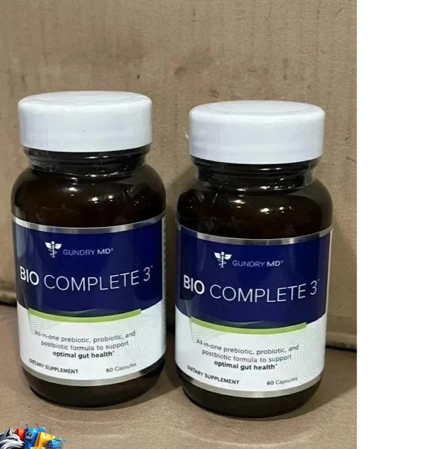 2 PACK Gundry MD Bio Complete 3 Supplement 60 Caps Optimal Gut Health MFG 11/24