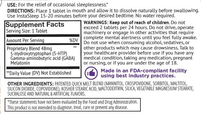 InstaSleep Mint 32 PACK InstaSleep Mint 32 PACK InstaSleep Mint 32 PACK………