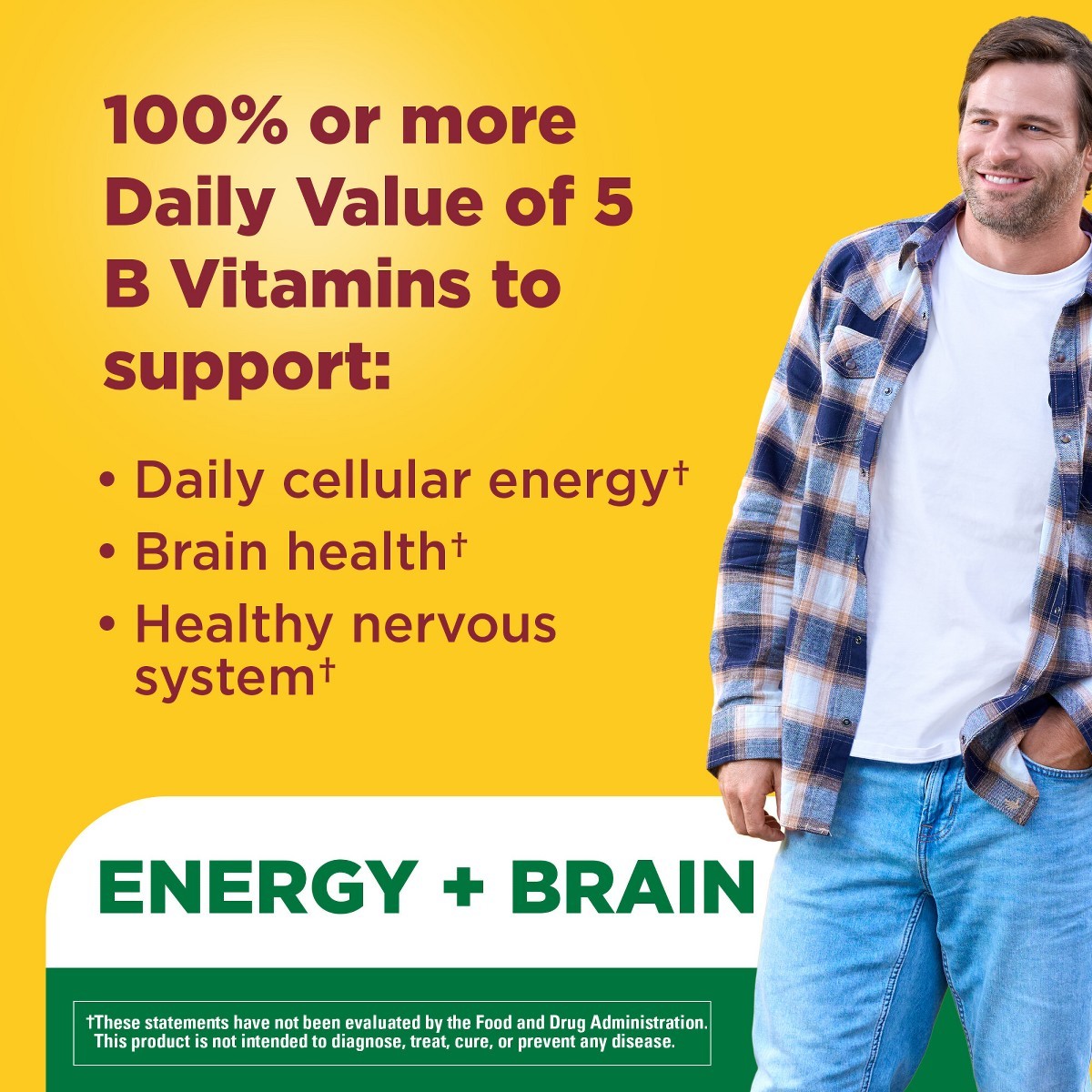 Nature Made Vitamin B Complex Gummies, 5 B Vitamins for Energy – 60ct