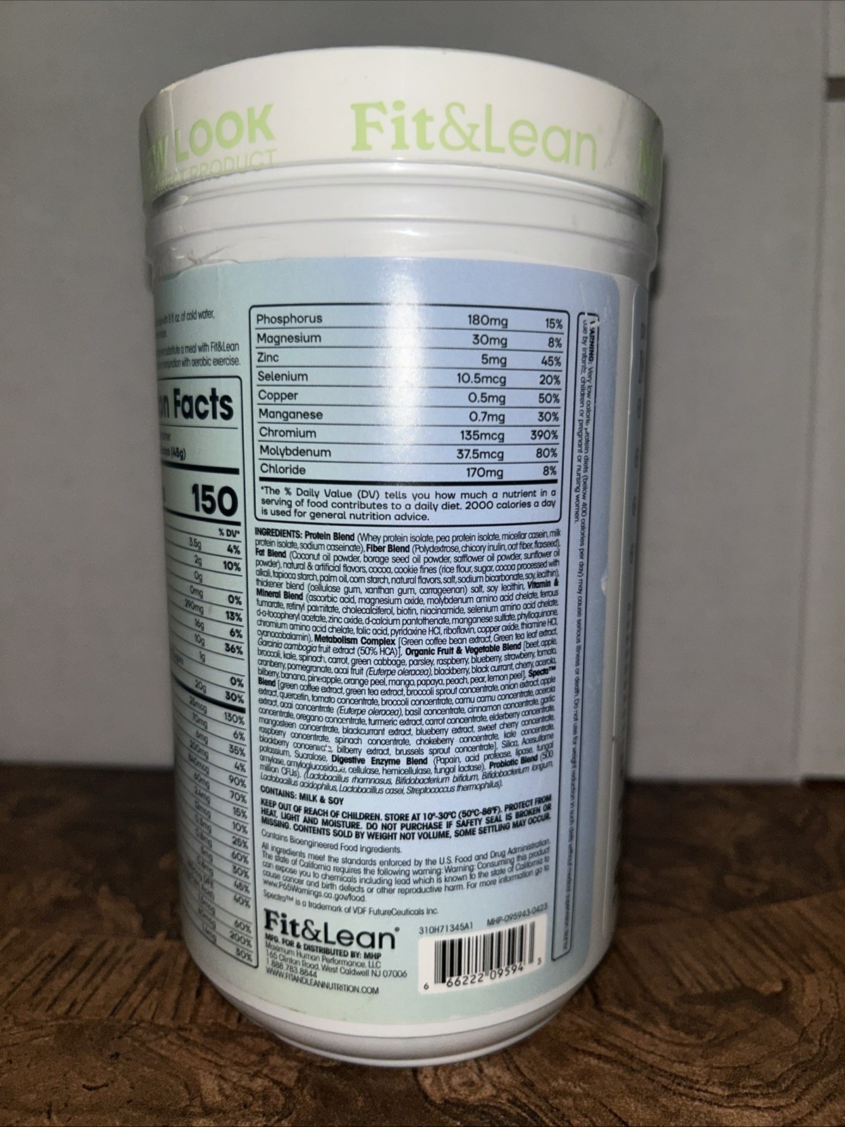 Meal Shake, Complete Fitness Nutrition, Cookies & Cream, 1 lb (450 g) Exp.06/26
