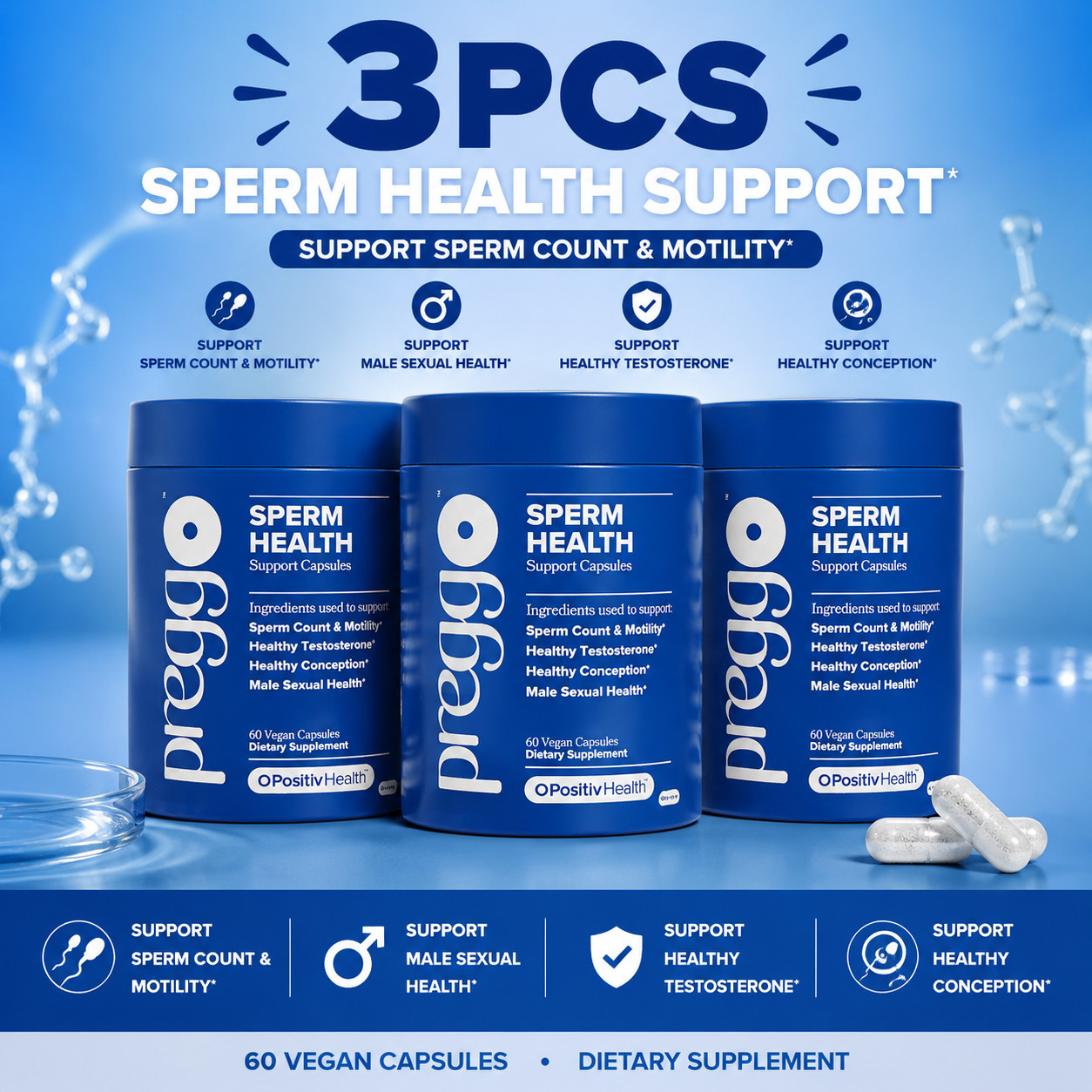 3PCS Sperm Health Support Capsules