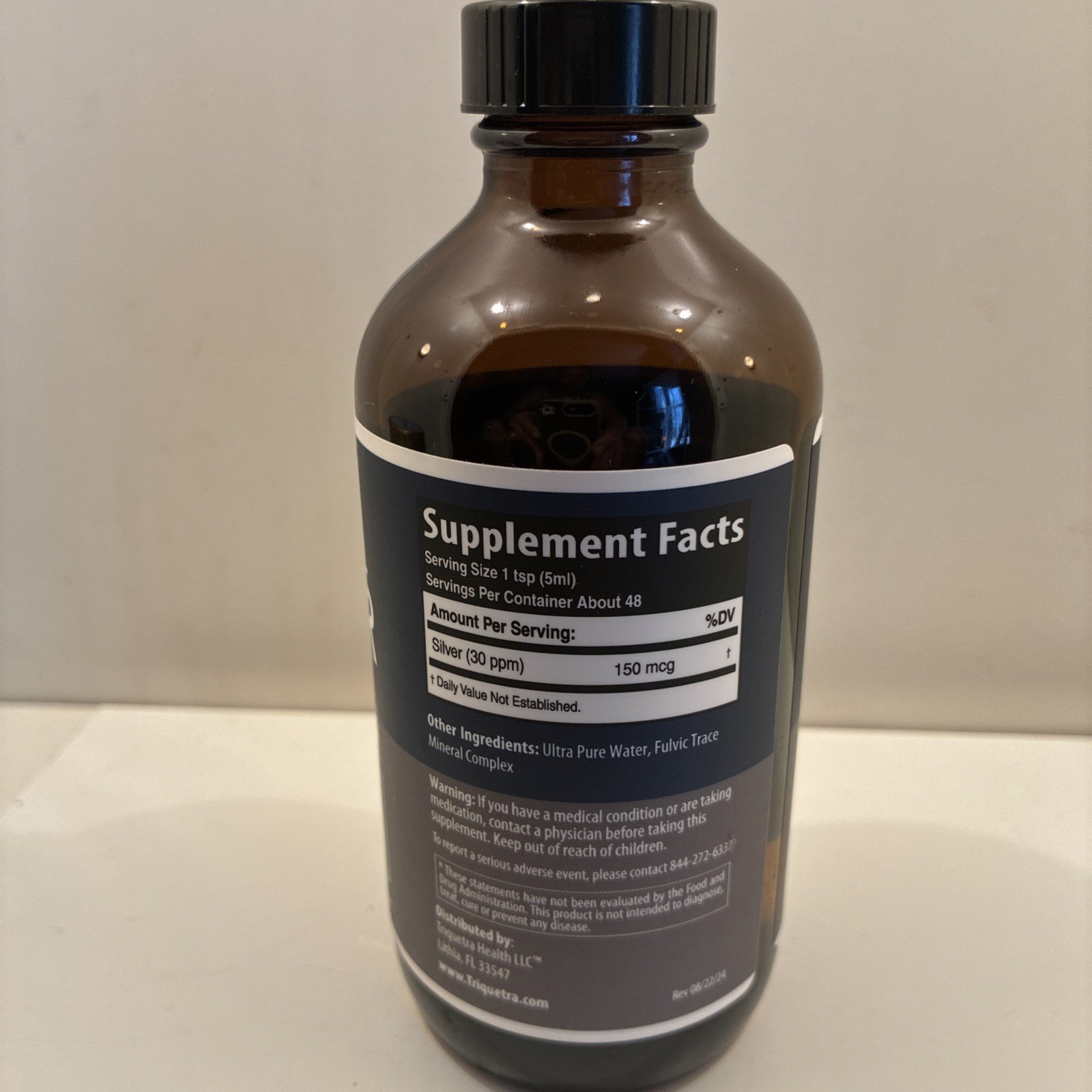 Bioactive Colloidal Silver – 8 oz, Glass Bottle, Vegan, Safe Doses with Highest