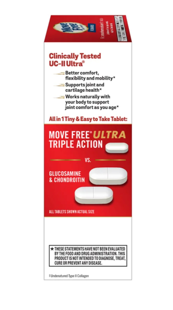 Schiff Move Free Ultra Triple-Action Tablets – 75 Count | EXP 2028 Free delivery