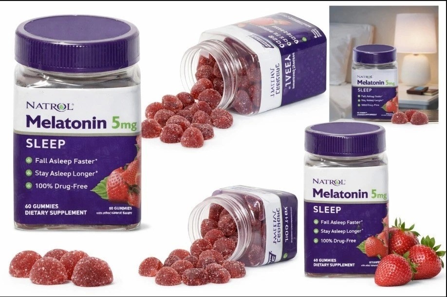 1x (1pck)Natrol Sleep Support Melatonin 5mg Gummies – 60ct Strawberry EXP 07/26