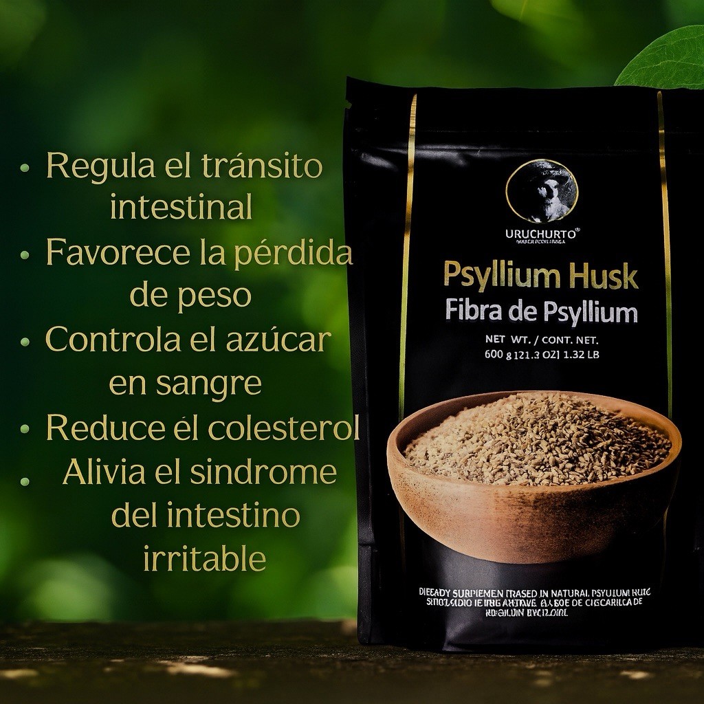 URUCHURTO Supplements Organic Psyllium Husk Powder – Dietary Fiber