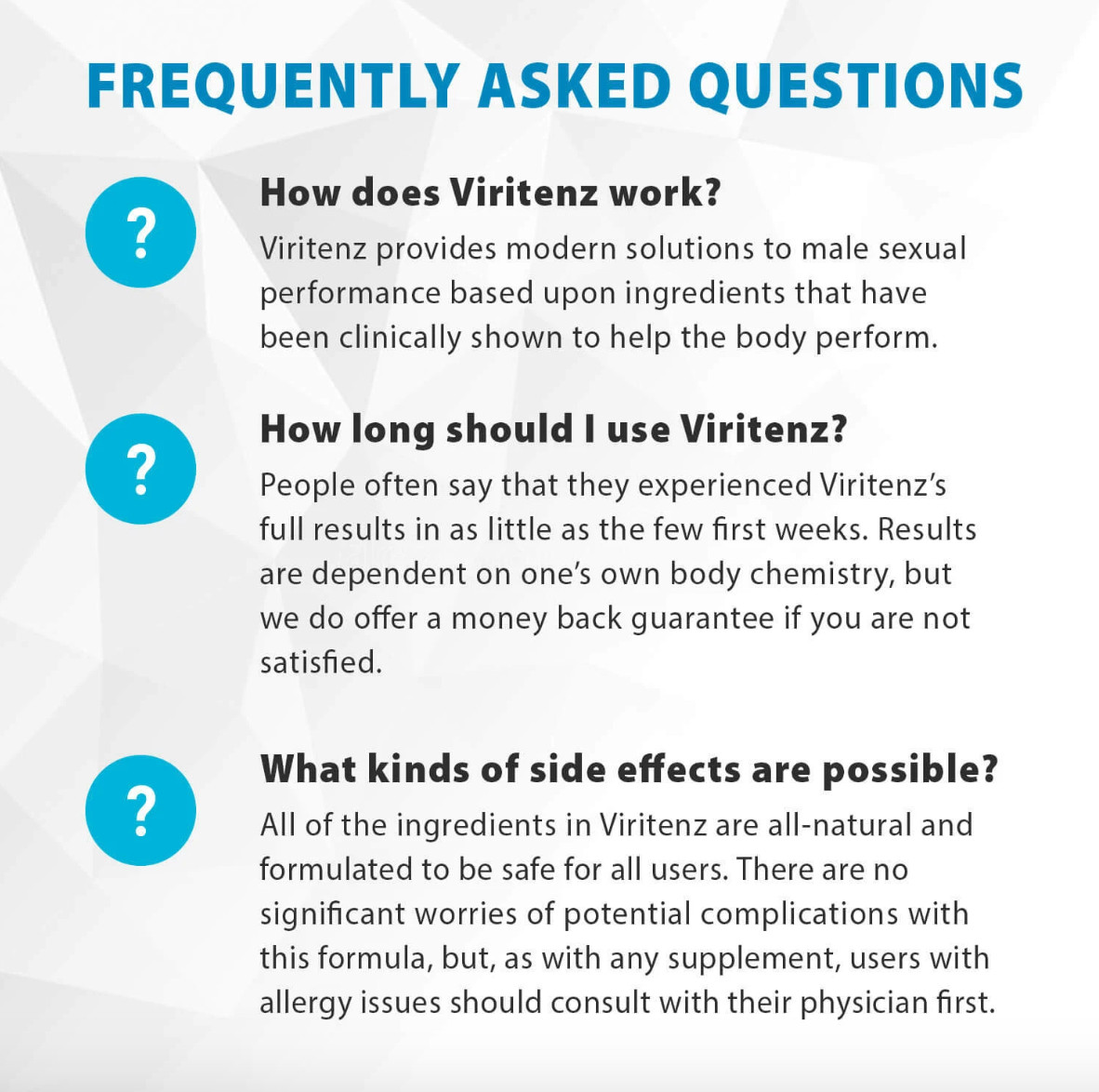 Viritenz – 5 Bottles – 100% Natural – Male performance