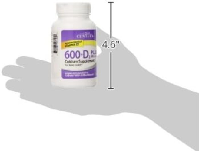 Bone & Joint Support Supplement: Calcium 600 Plus D & Minerals, 120 Tablets