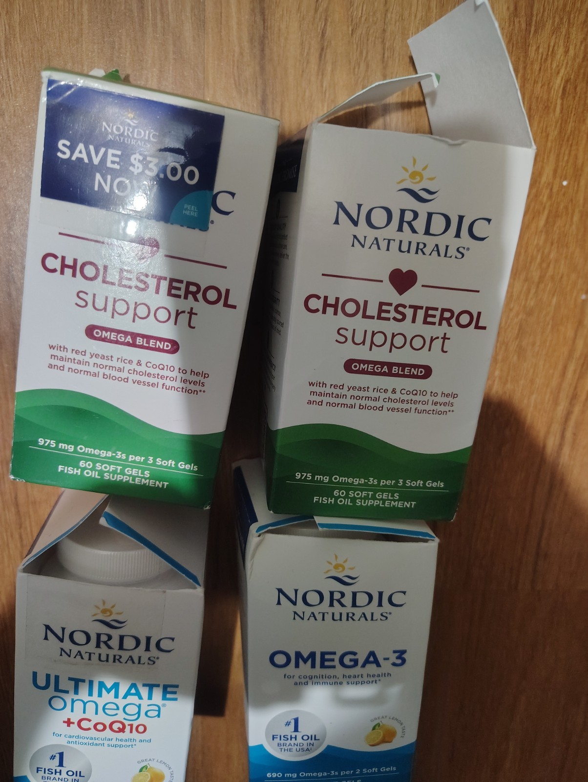 Omega Natural Nordics Bundle4 CholesterolSupport Omega3 And Ultimate Omega CoQ10