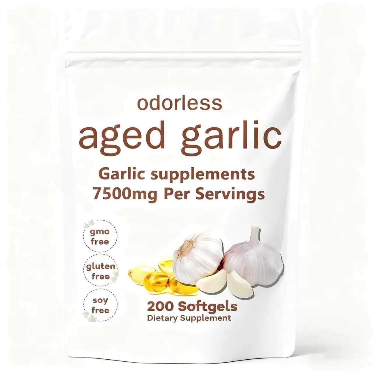 PKPPKP Primus Aged Garlic Extract 7500mg Odorless –200 1 Count (Pack of 1)