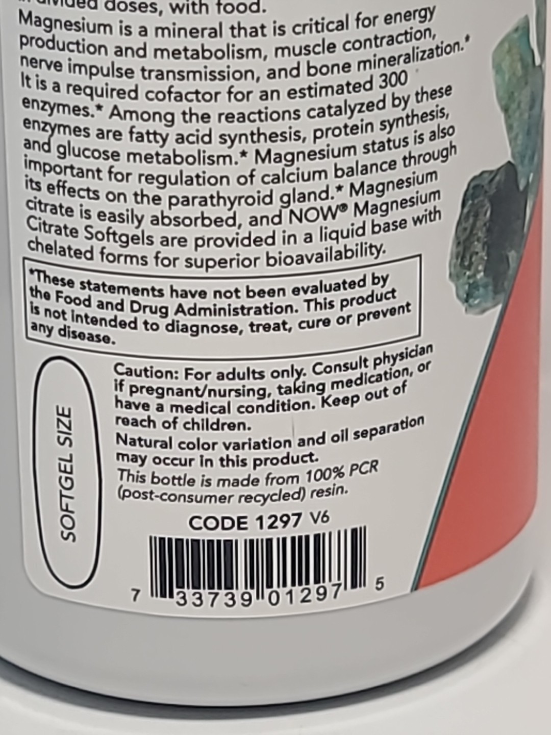 NOW FOODS Magnesium Citrate • 90 Softgels • EXP : 04/2028 NON-GMO