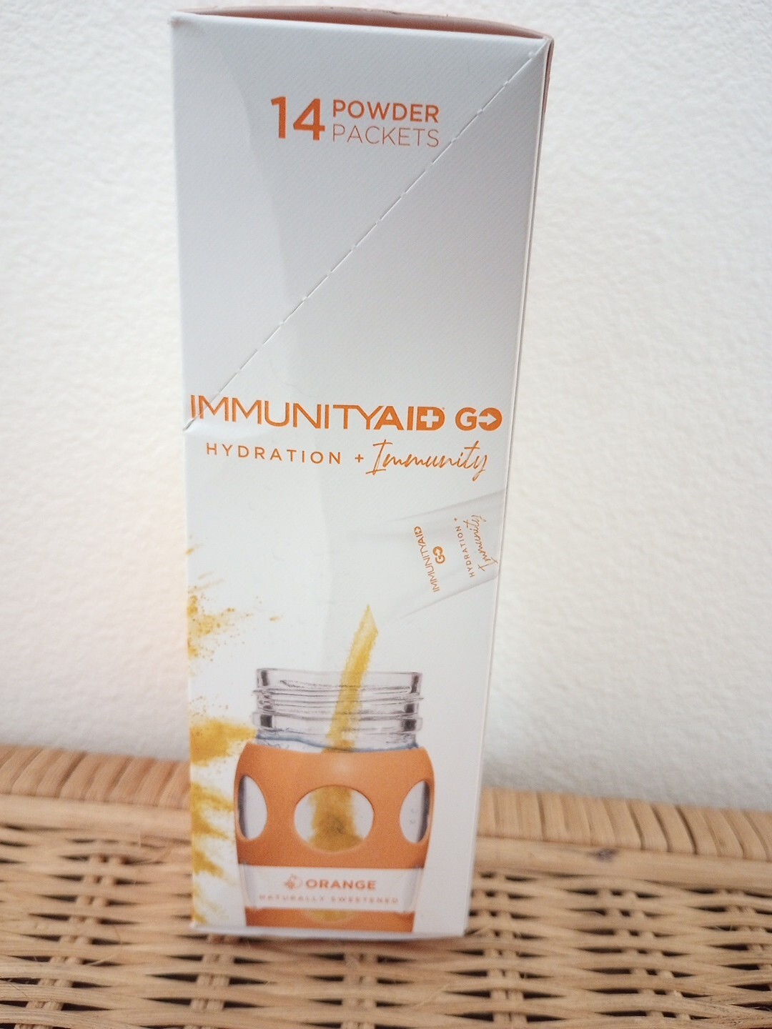 LIFEAID IMMUNITY Hydration Sugar Free 14 Servings 1box Orange Powder Drink Mix