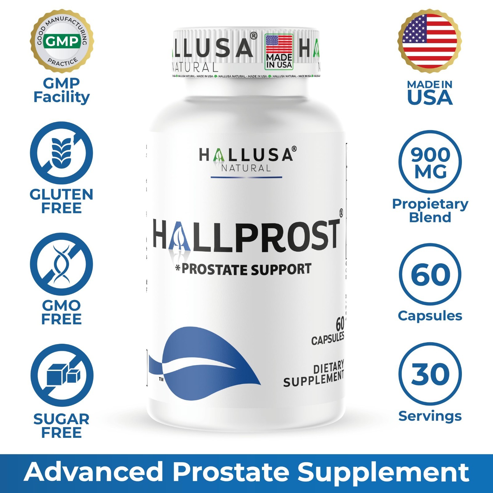 Natural Prostate Support – Prostatitis Relief – 60 Capsules for Healthy Function