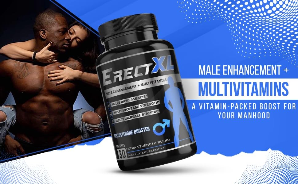 ErectXL Male Performance + MULTIVITAMIN – Increase Size, 30 Count (Pack of 1)